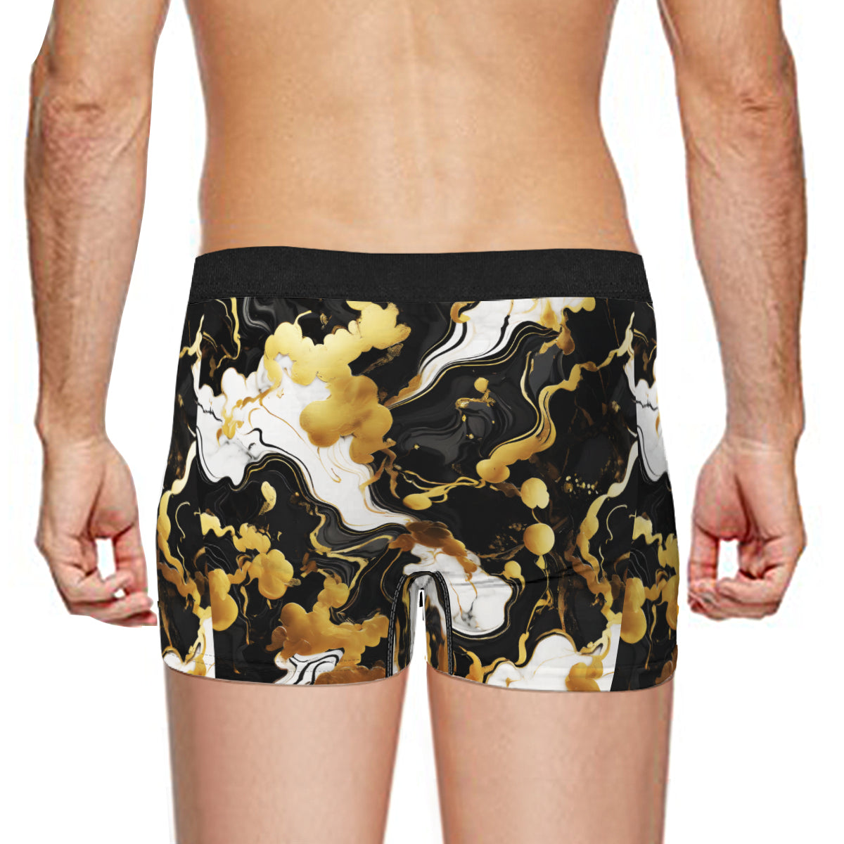 Marble Gold Men's Underwear (Multi-Faceted Design)