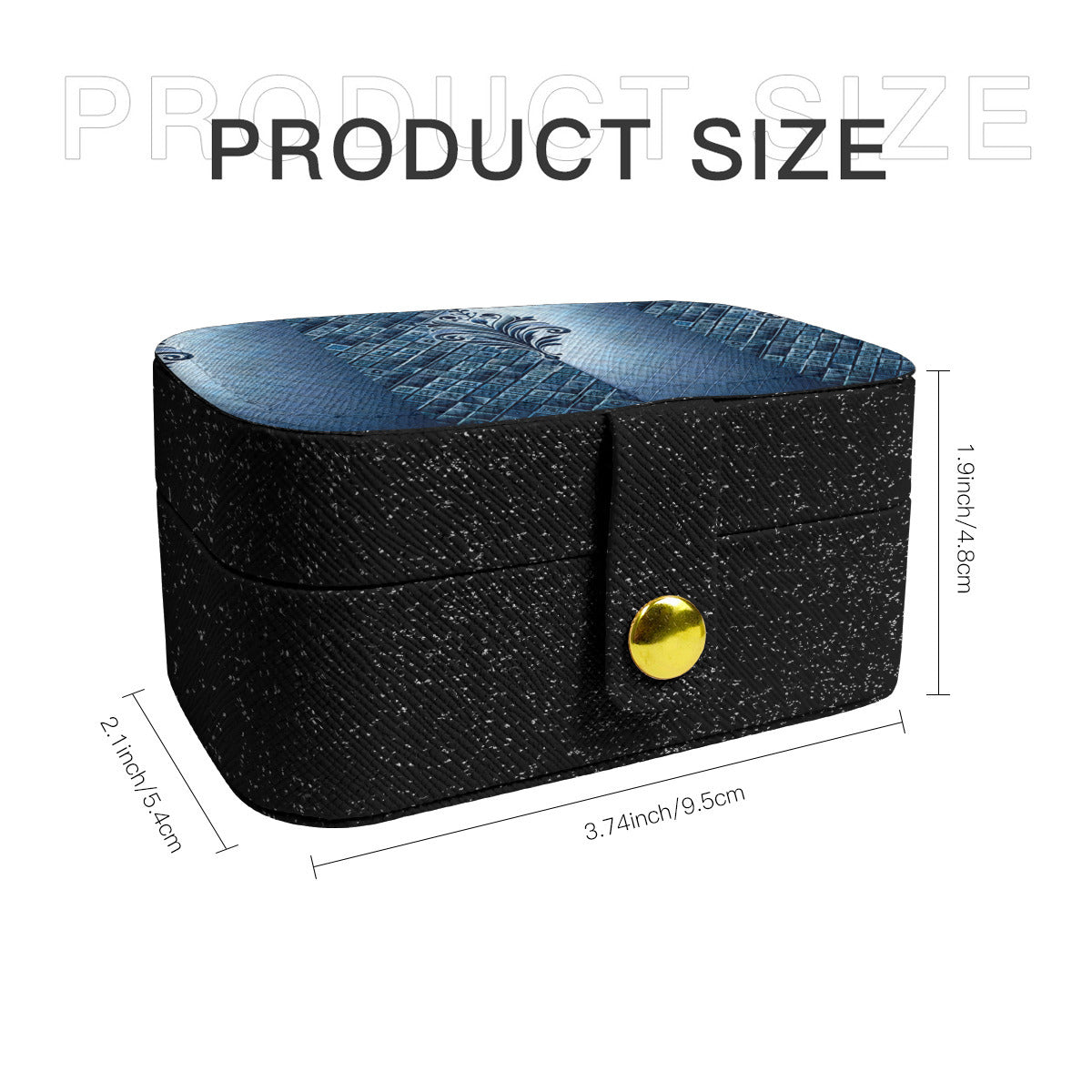 Denim Style Personalized Portable Jewelry Box