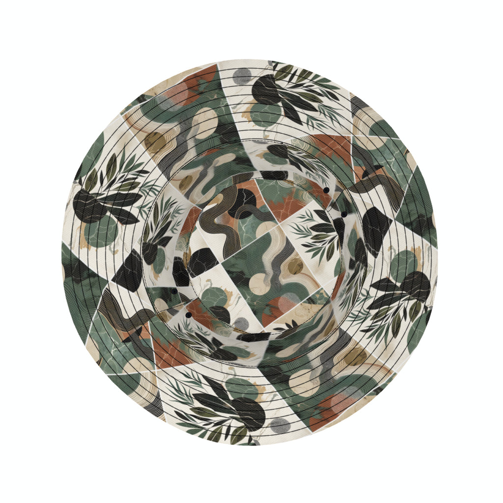 Abstract Pattern Double-Sided Unisex Polyester Bucket Hat