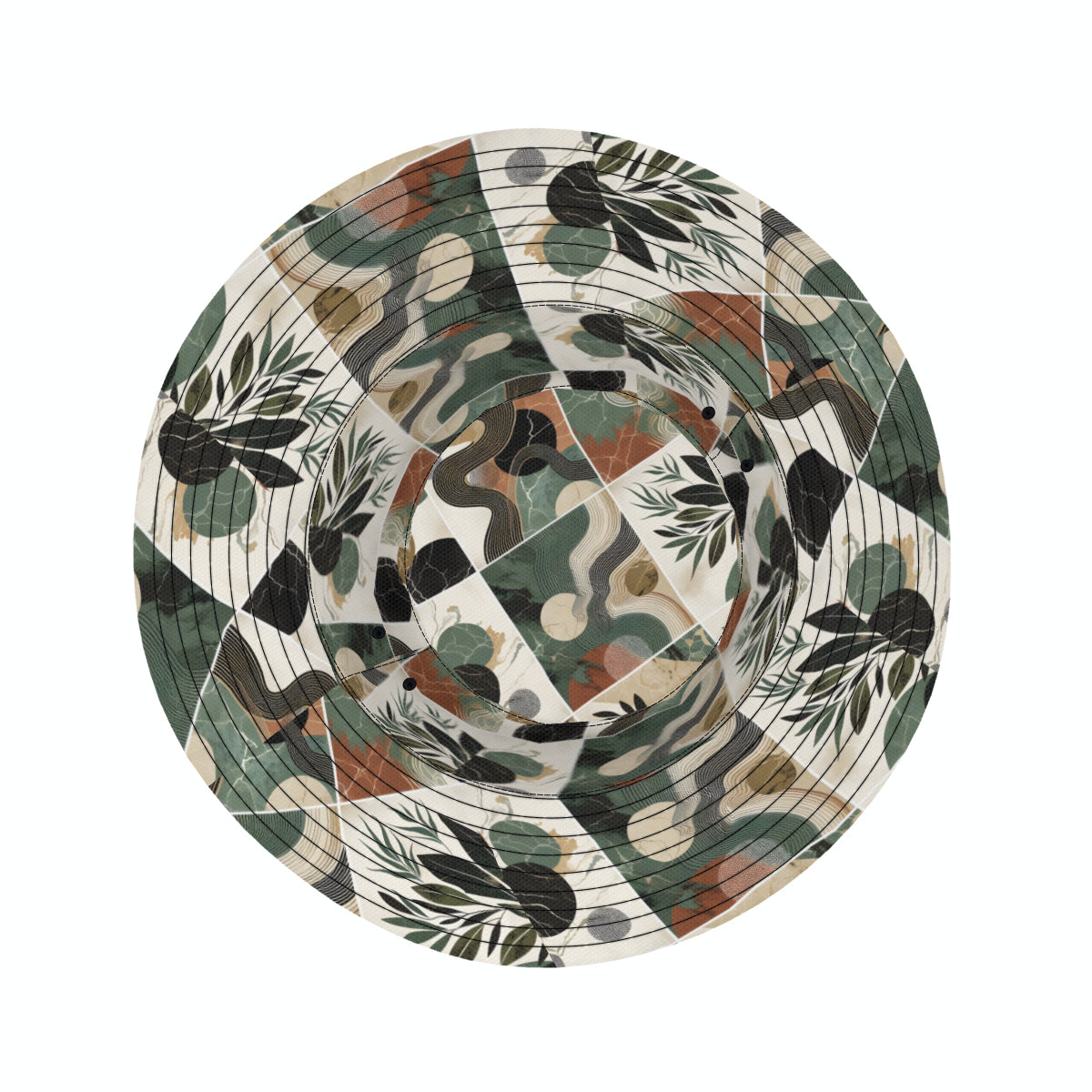 Abstract Pattern Double-Sided Unisex Polyester Bucket Hat