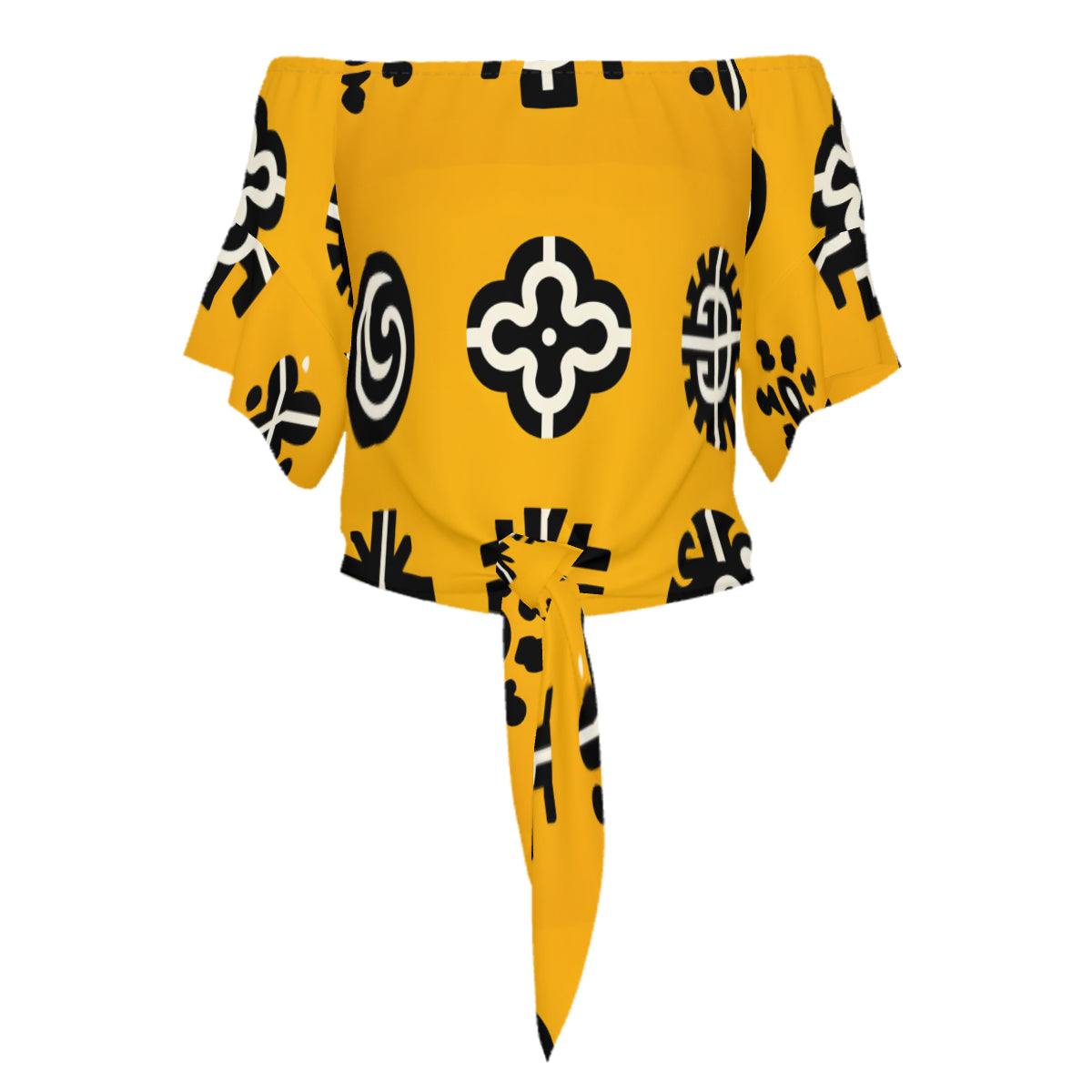 African Motifs Design Women Casual Dress
