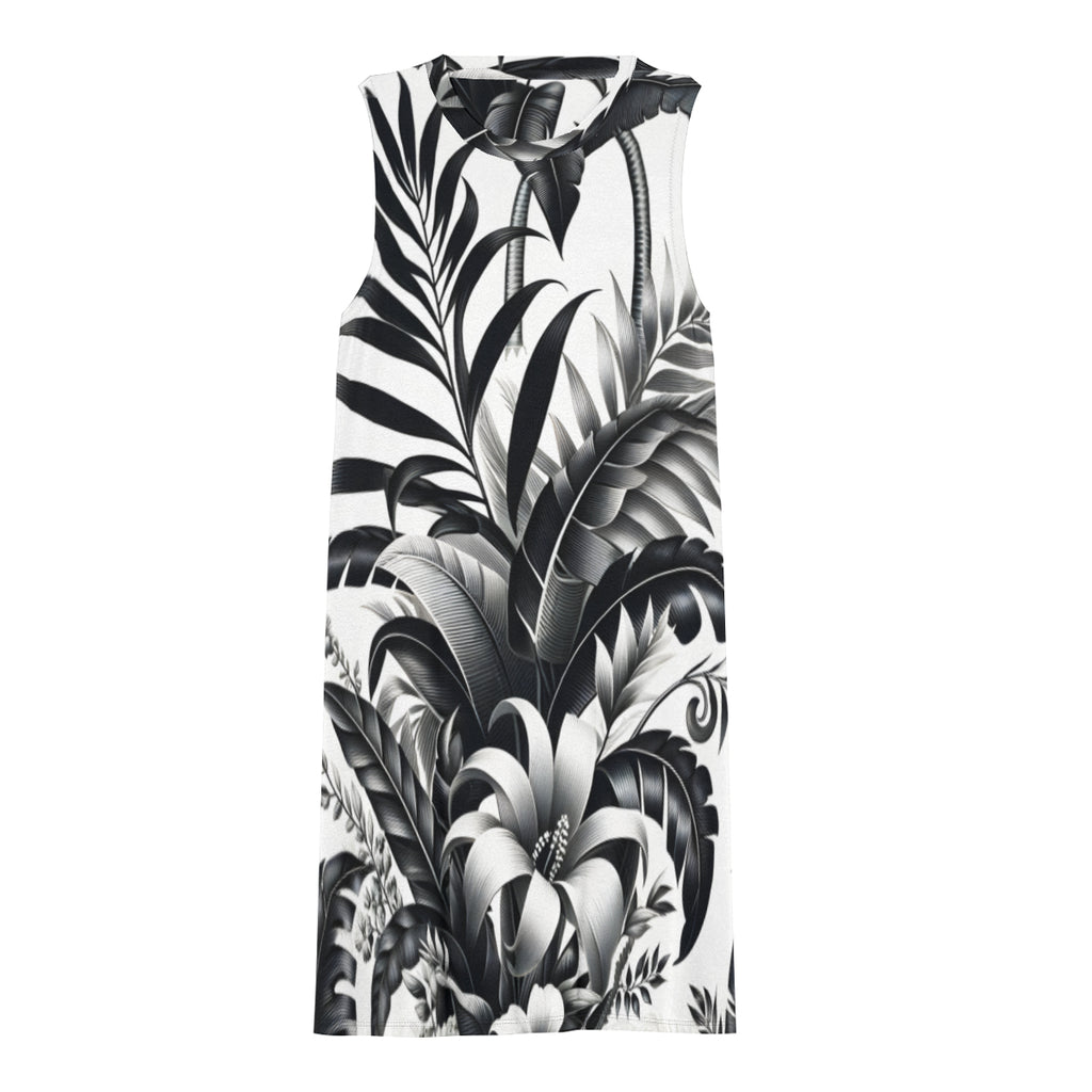 Black And White Design Women's Casual Dress | Polyester