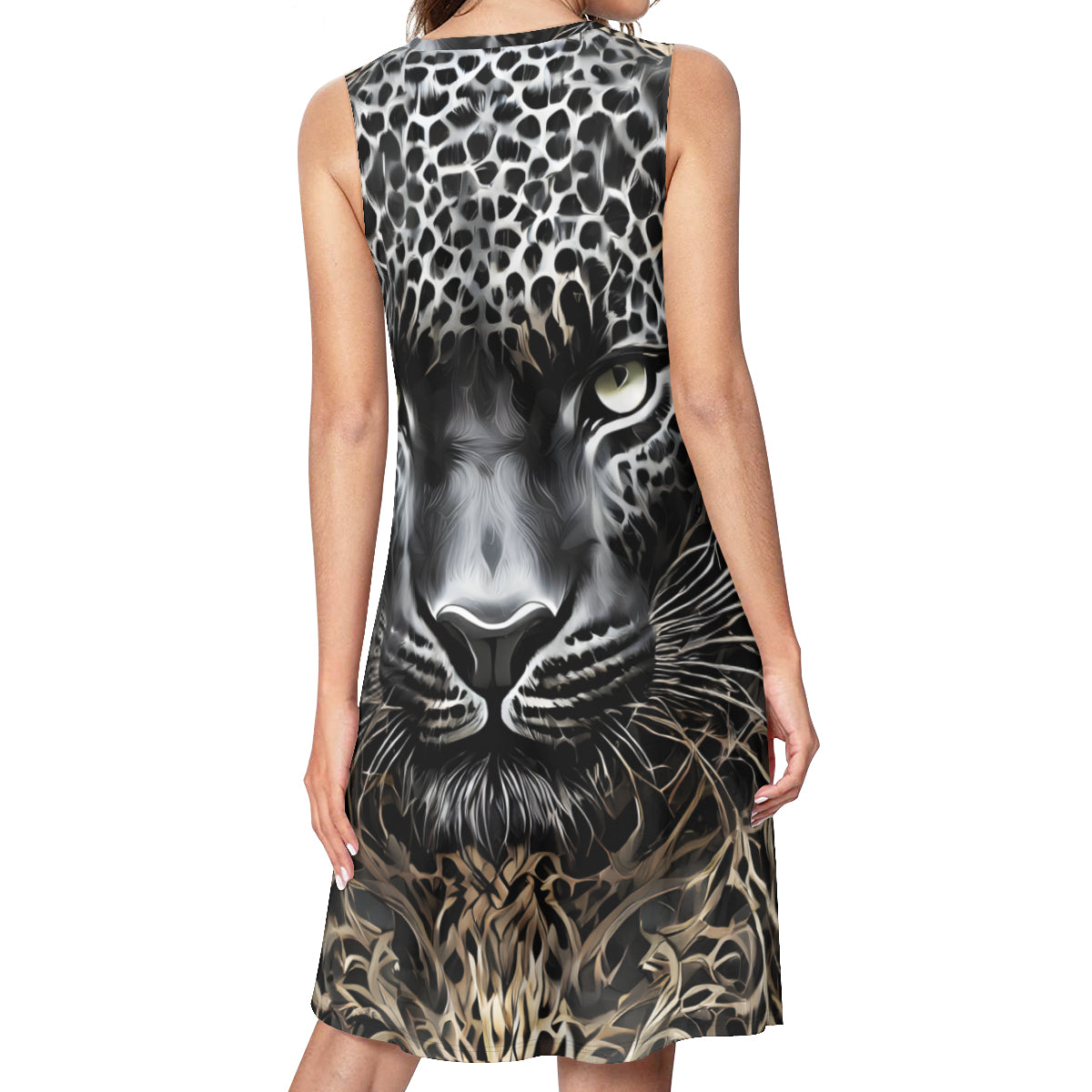 Leopard Women's Casual Dress | Polyester