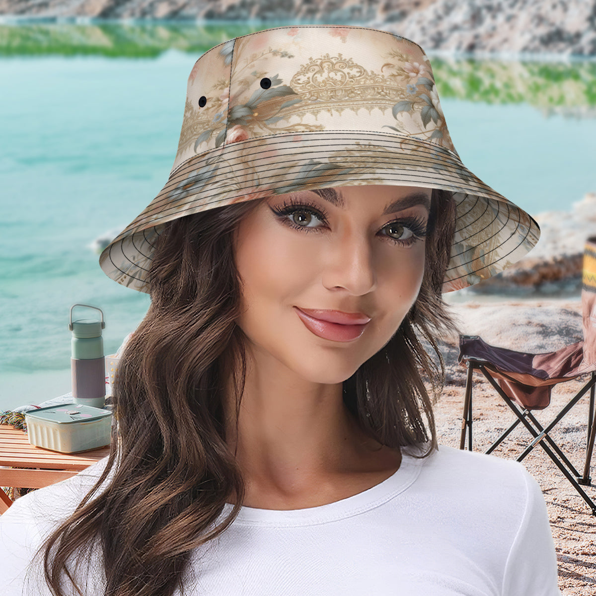 Abstract Minimal Double-Sided Unisex Polyester Bucket Hat