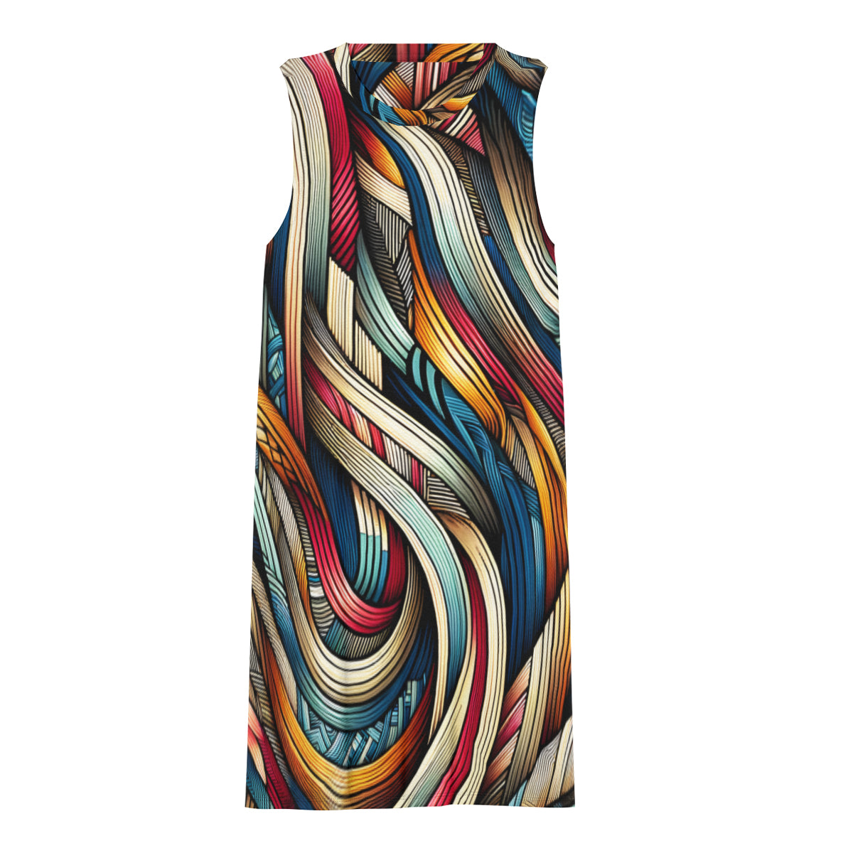Abstract Pattern Women's Casual Dress | Polyester