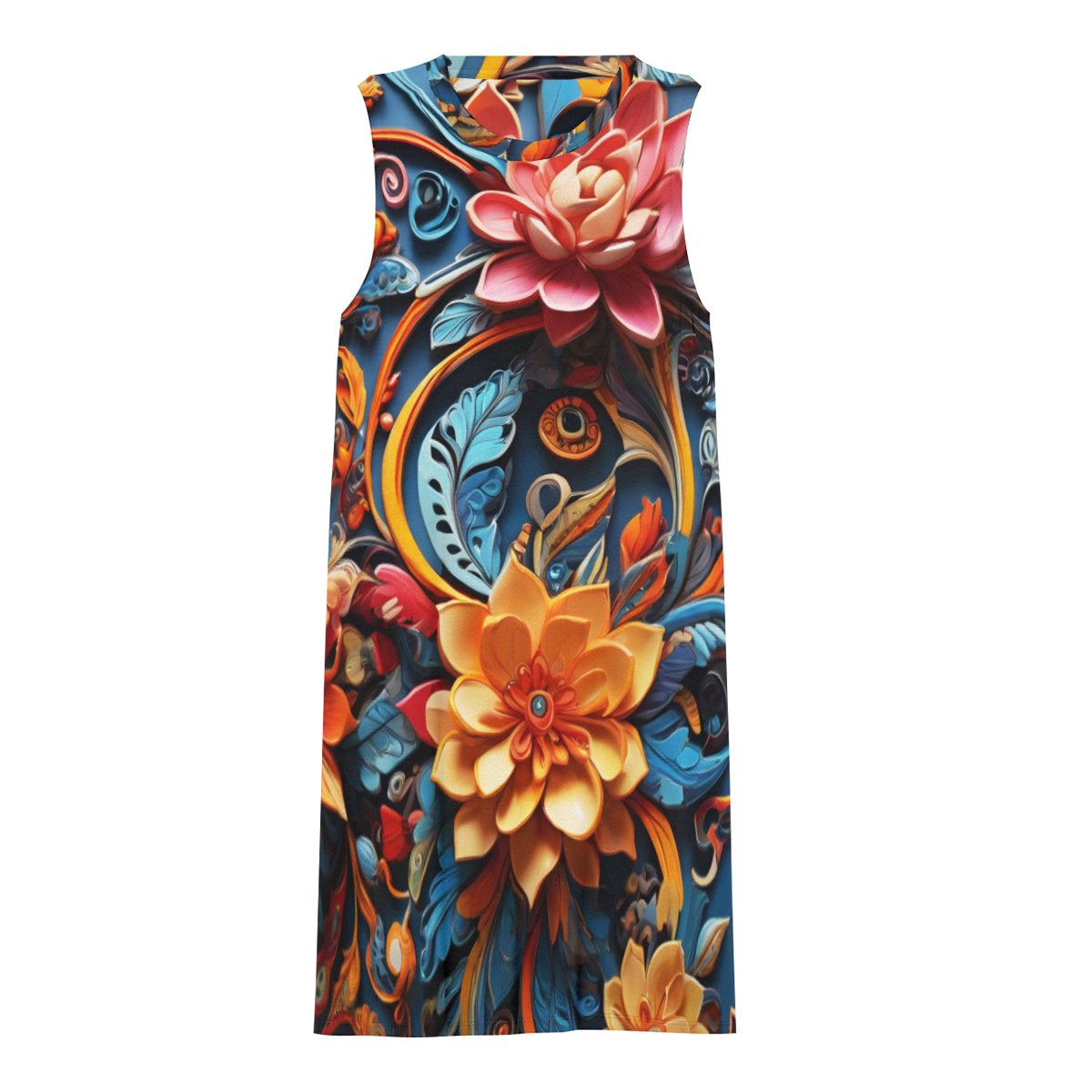 Floral Women's Casual Dress | Polyester