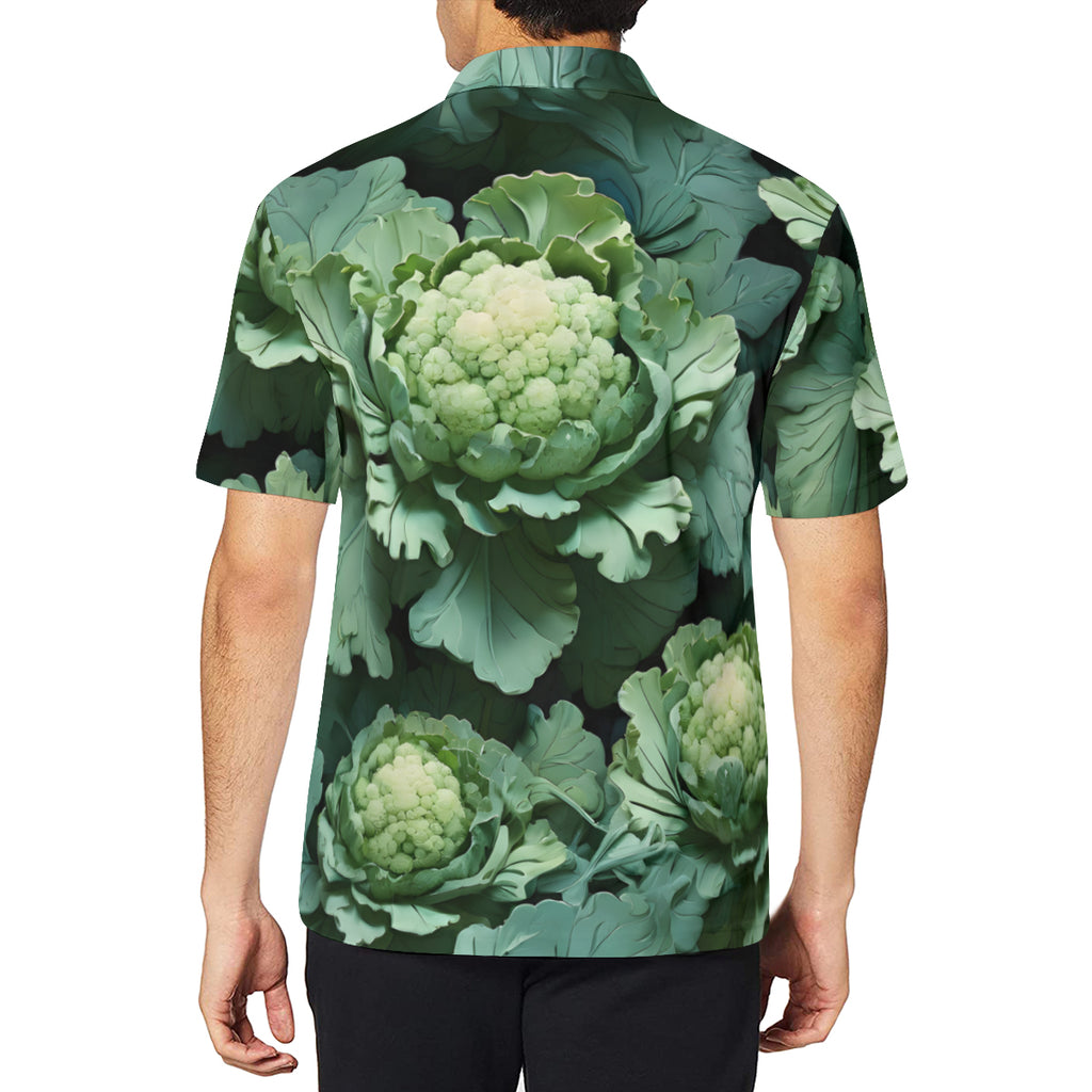 Brocoli Men's Premium European Size POLO Shirt | 95% Polyester+5% Spandex