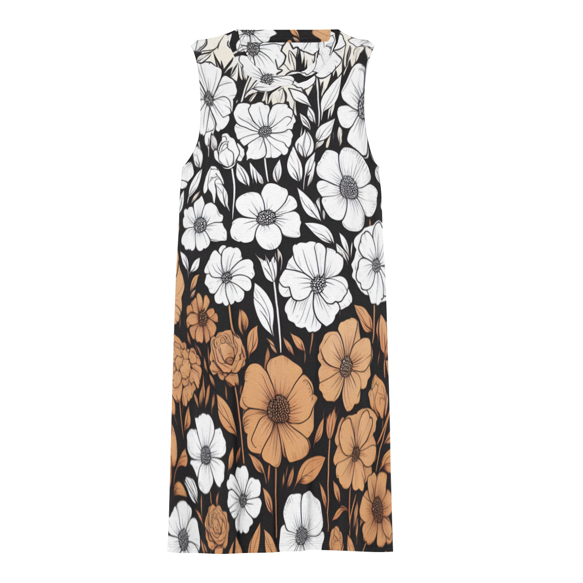 Floral Design Women's Casual Dress | Polyester