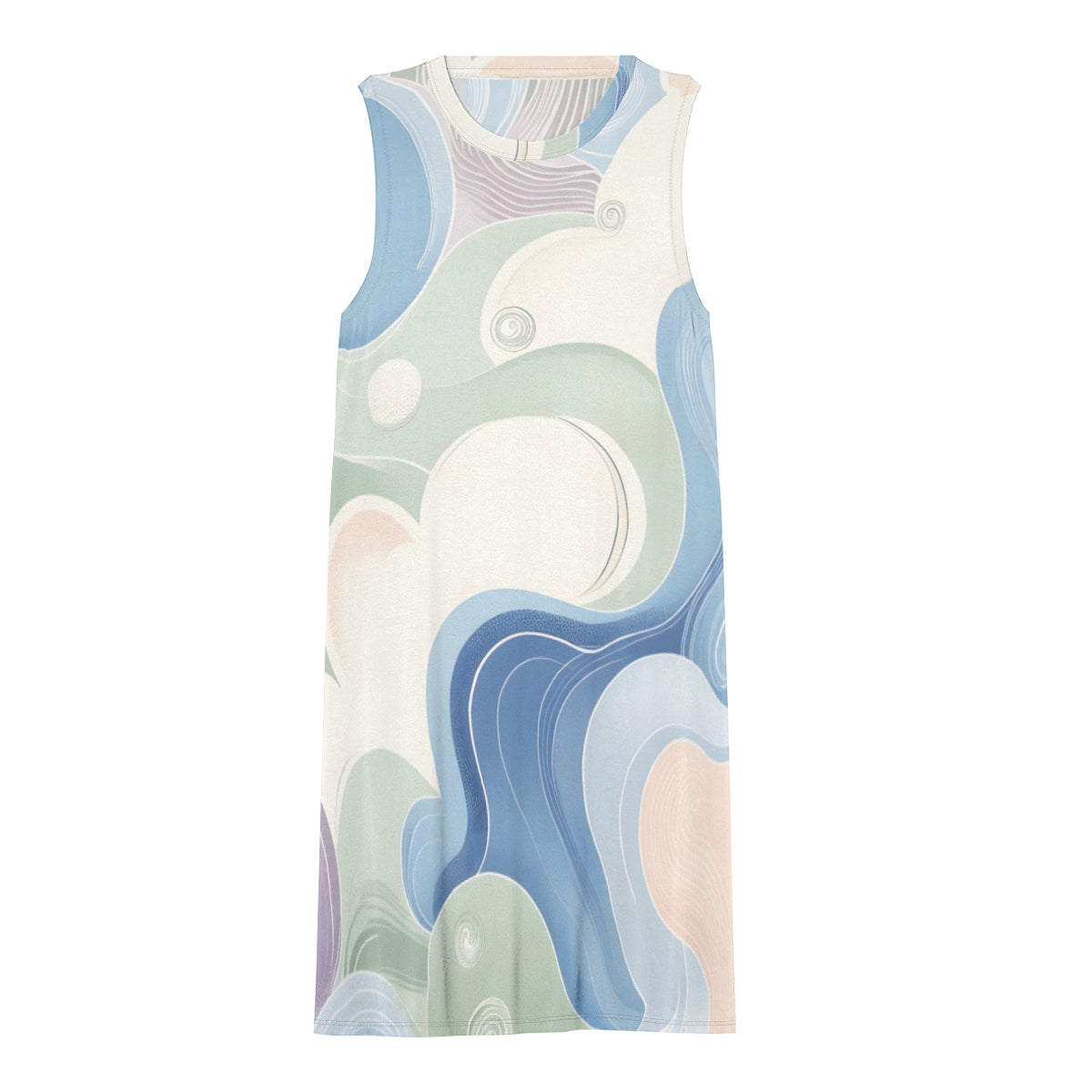 Abstract Women's Casual Dress | Polyester