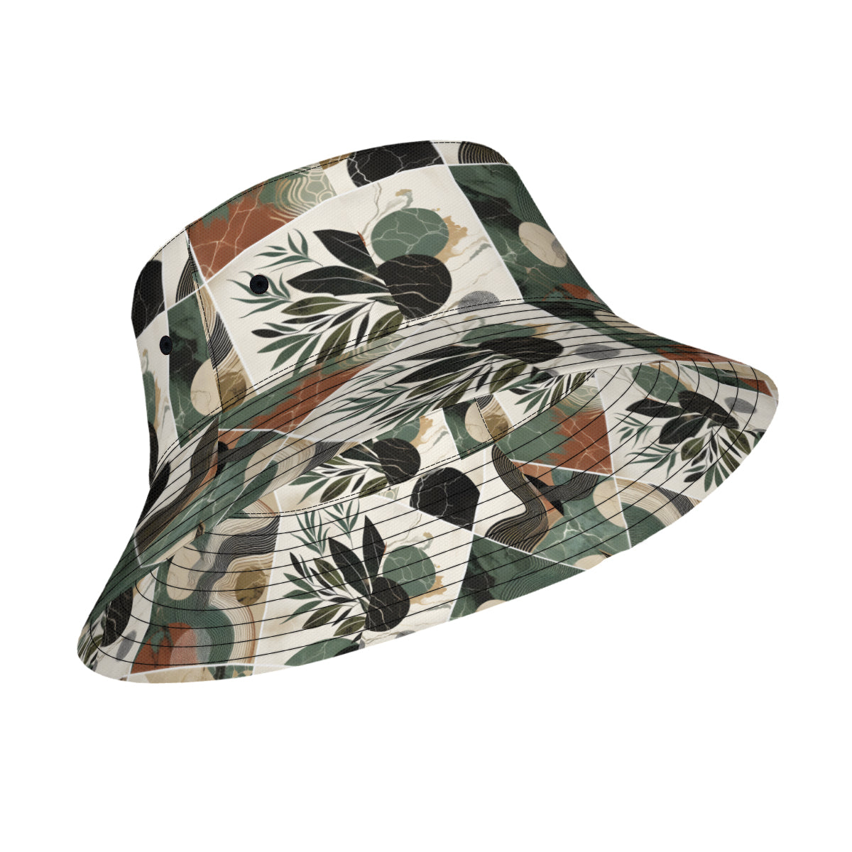 Abstract Pattern Double-Sided Unisex Polyester Bucket Hat
