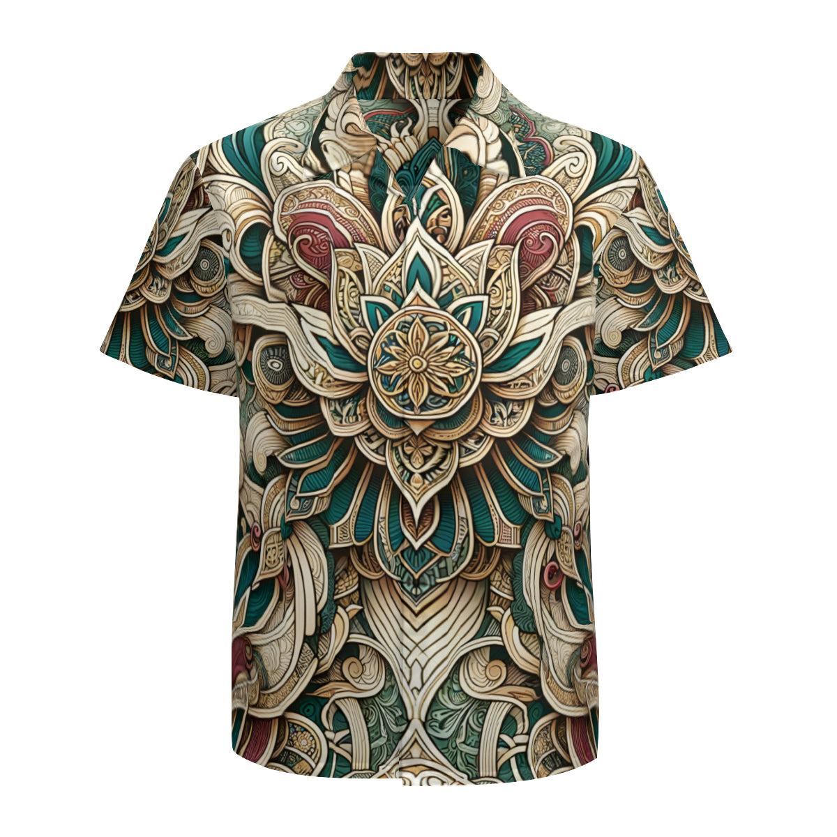 Intricate Luxury Pattern Short Sleeves Men's Shirt