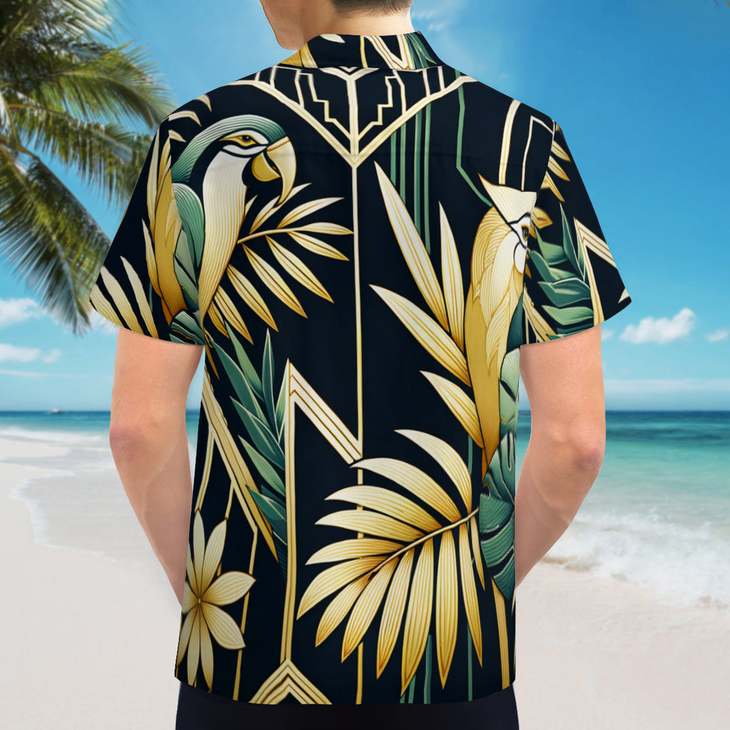 Parrot Tropical Short Sleeves Men's Shirt