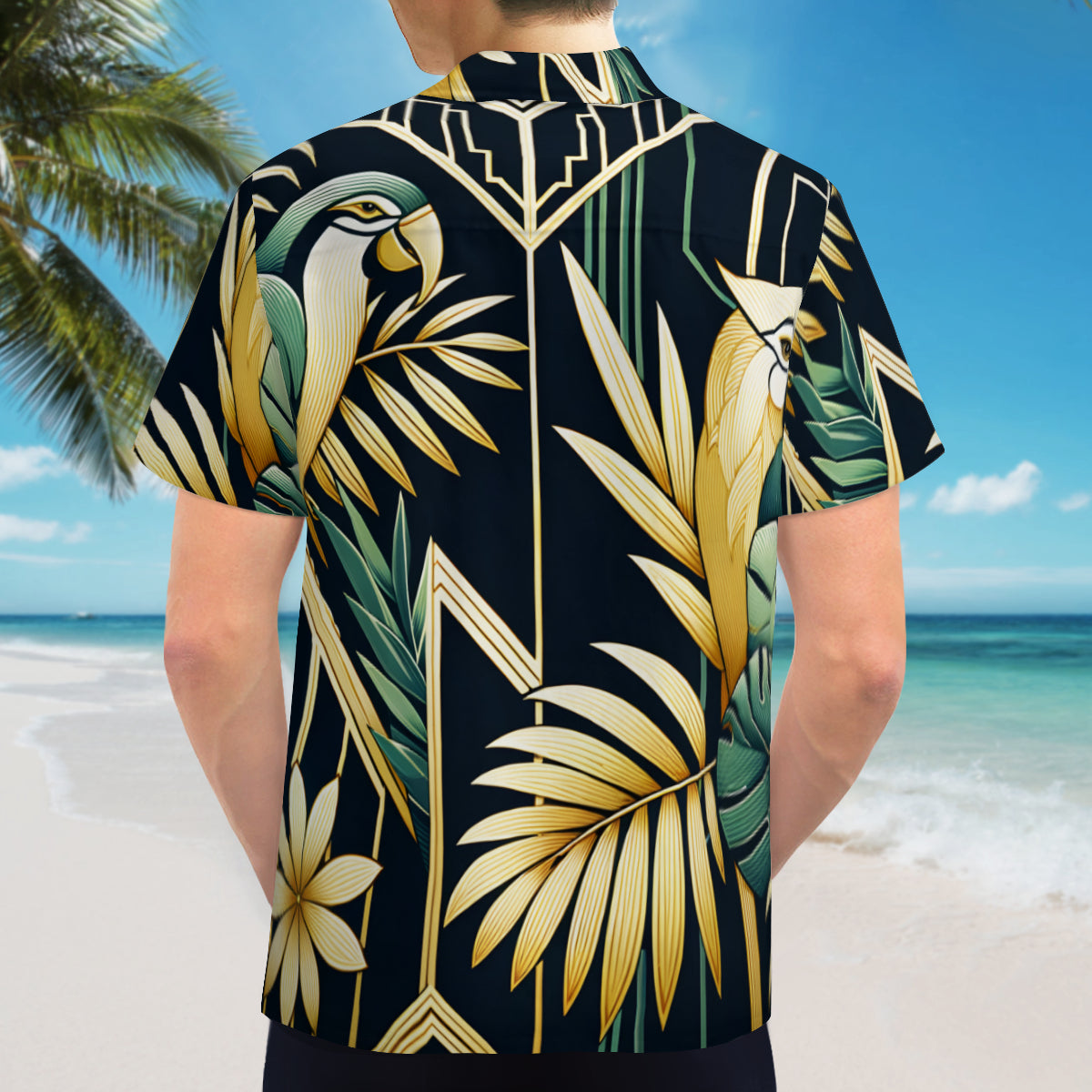 Parrot Tropical Short Sleeves Men's Shirt