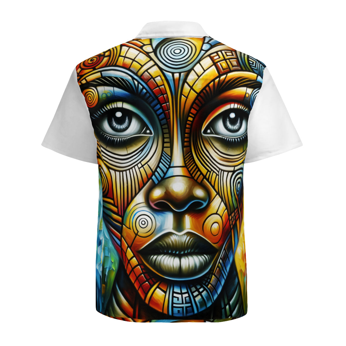 Abstract Afrocentric Short Sleeves Men's Shirt