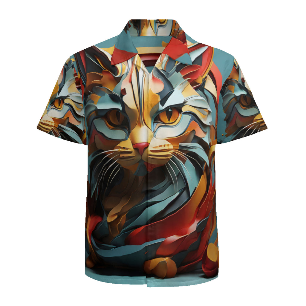 Cat Lovers Short Sleeves Men's Shirt