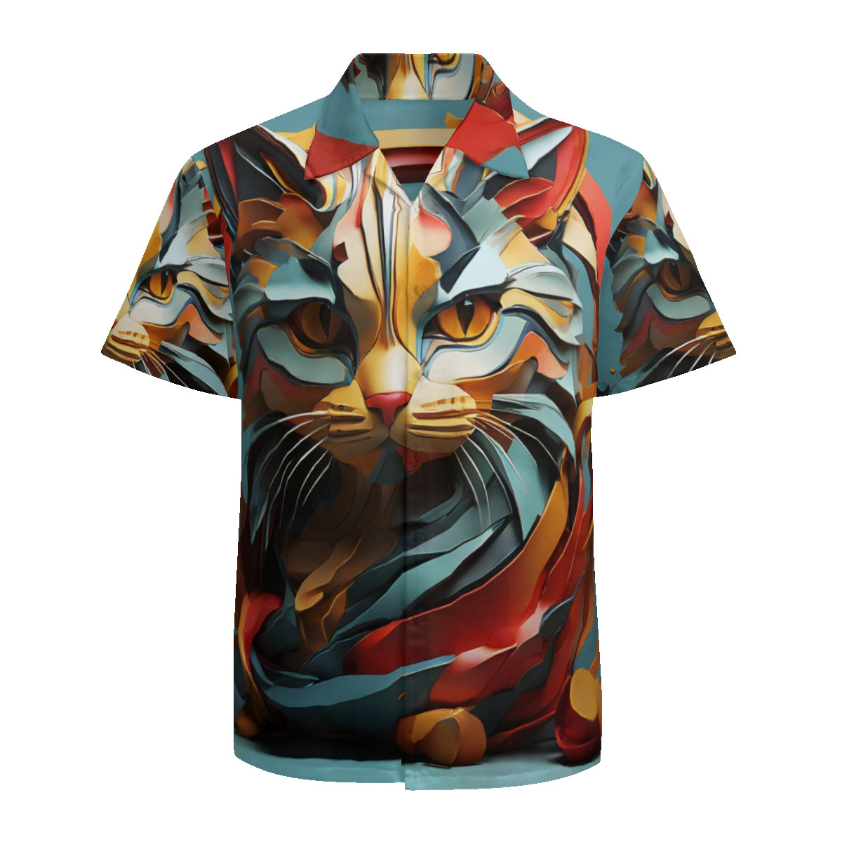 Cat Lovers Short Sleeves Men's Shirt