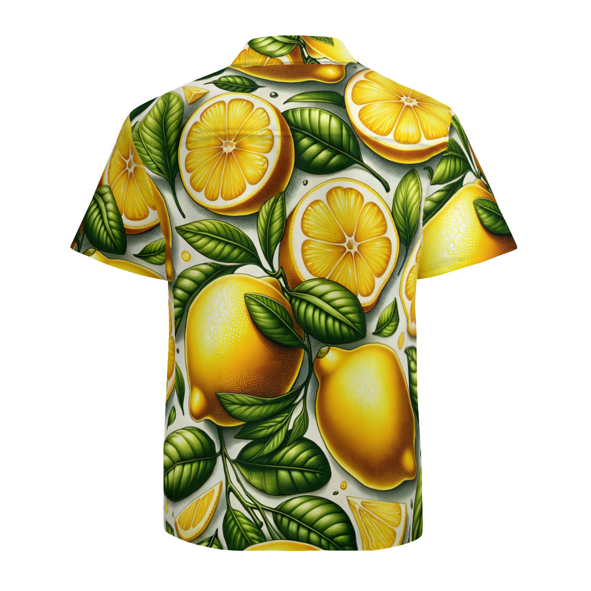 Abstract Lemon Short Sleeves Men's Shirt