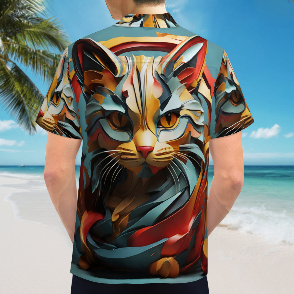 Cat Lovers Short Sleeves Men's Shirt