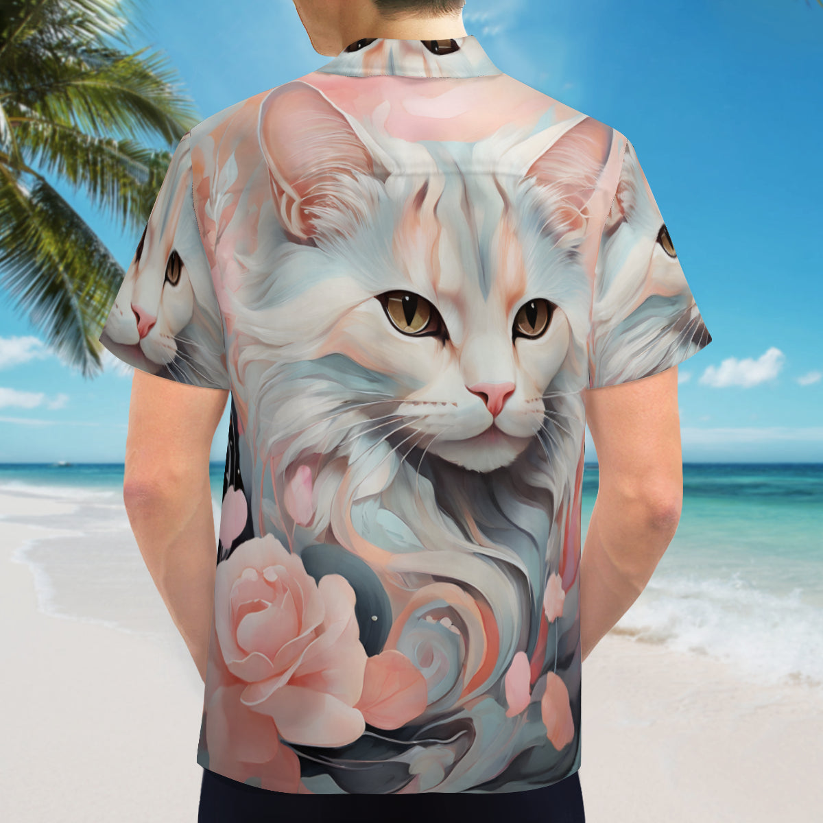Cat Lovers Short Sleeves Men's Shirt