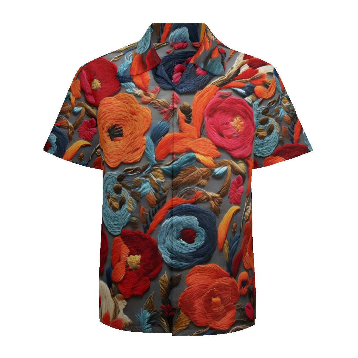 Abstract Pattern Short Sleeves Men's Shirt