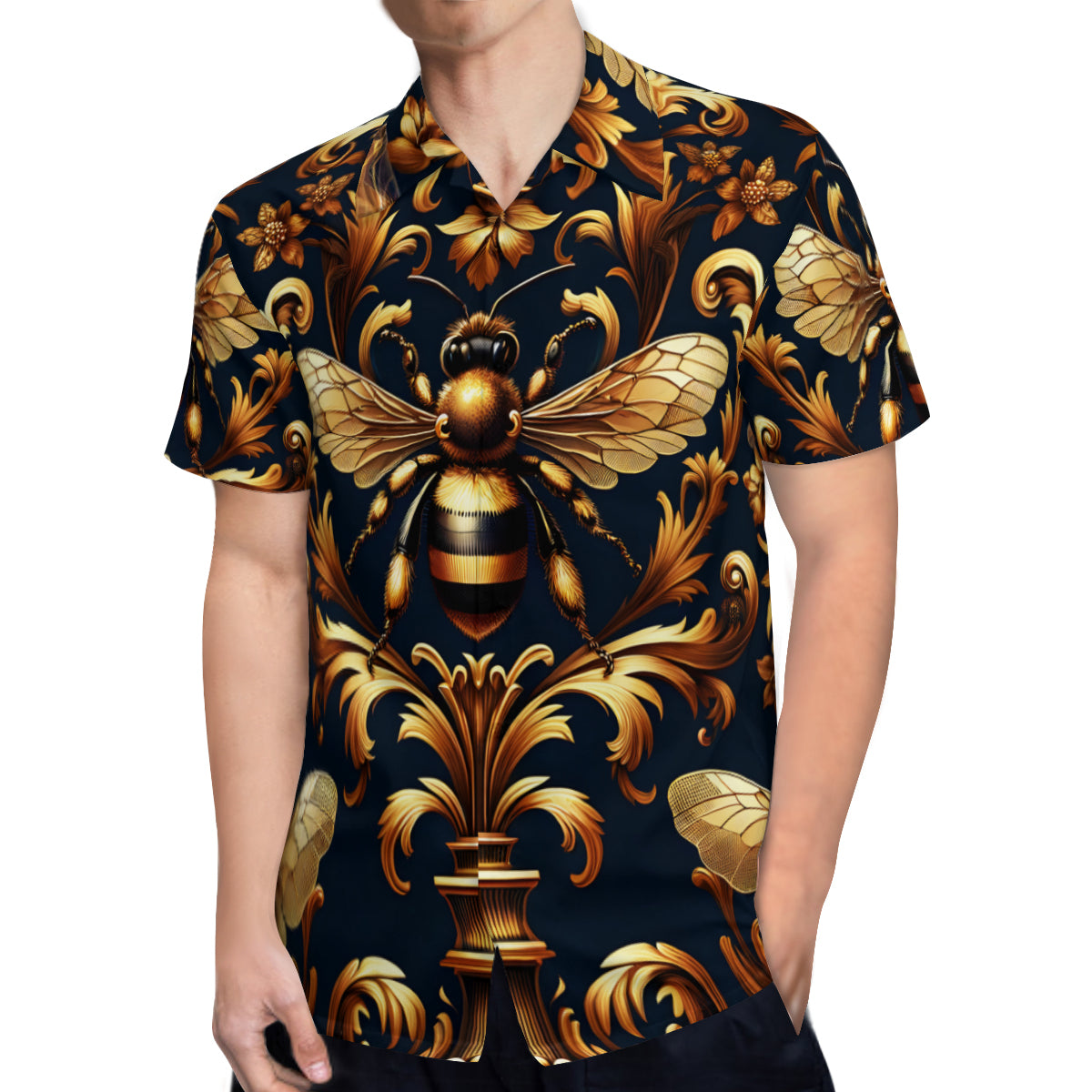 Bee Lovers Short Sleeves Men's Shirt