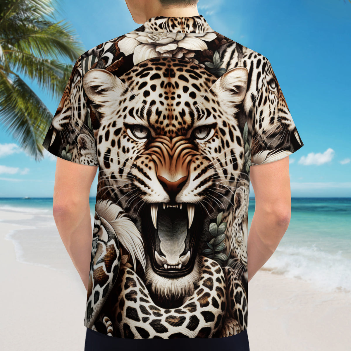 Tiger Animal Lovers Short Sleeves Men's Shirt