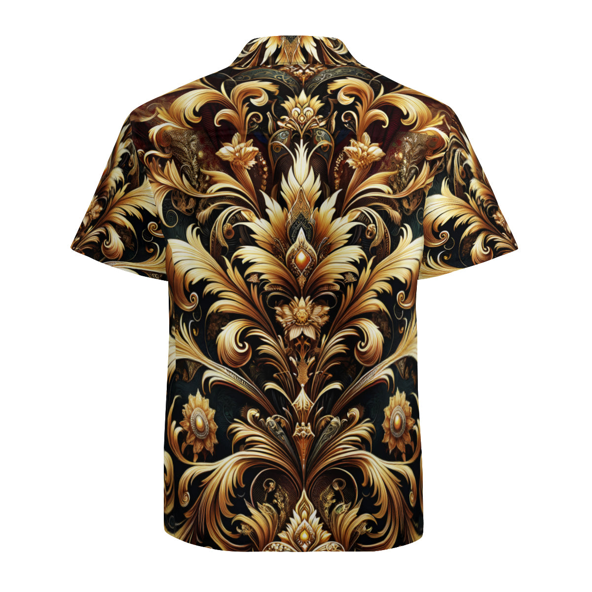 Exquisite And Majestic Pattern Short Sleeves Men's Shirt