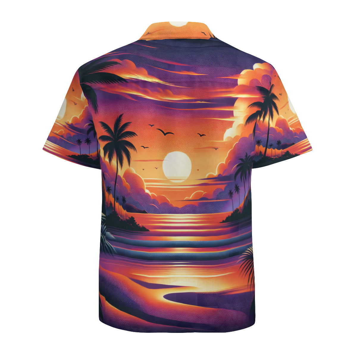 Sunset Hawaii Short Sleeves Men's Shirt