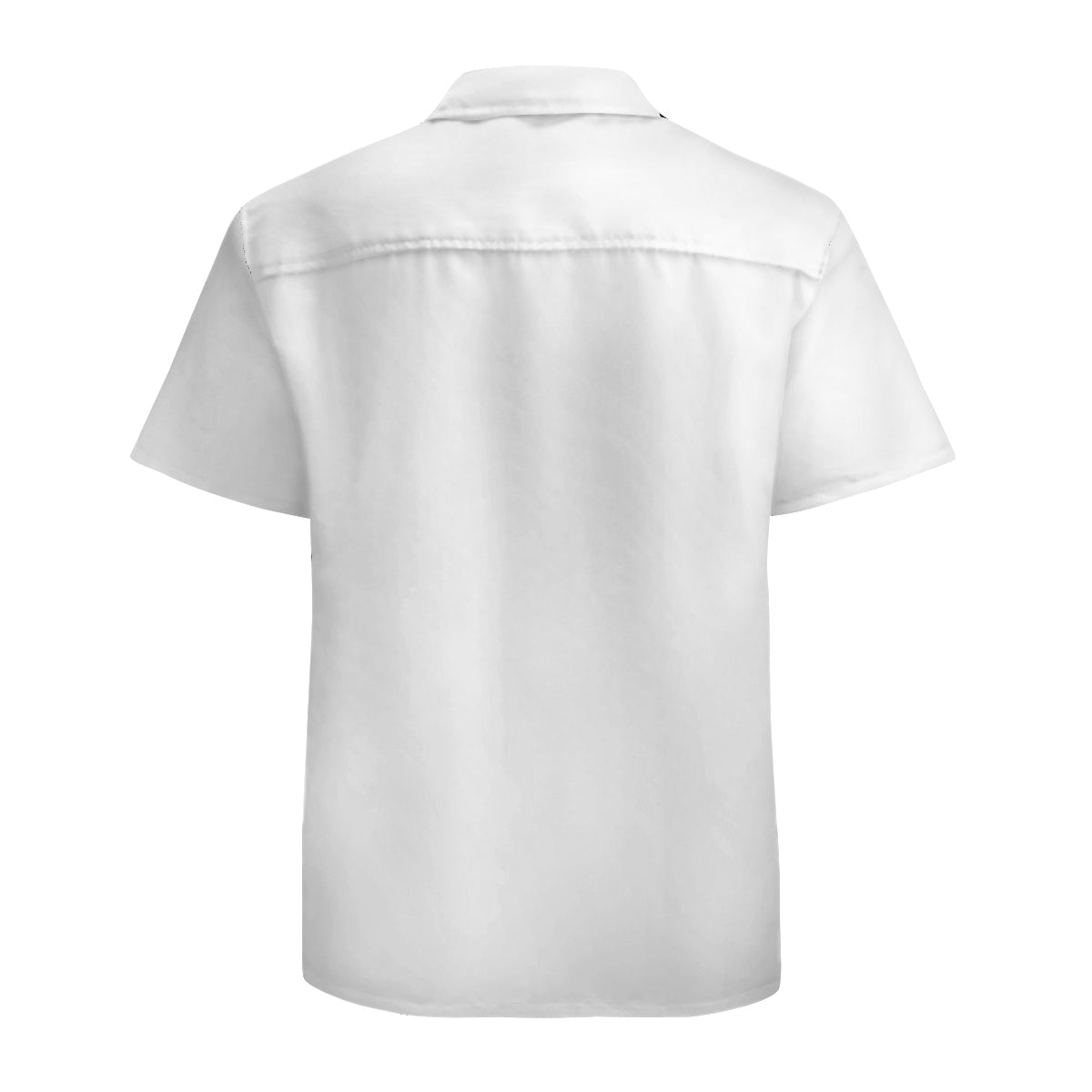Abstract Motifs Black Short Sleeves Shirt