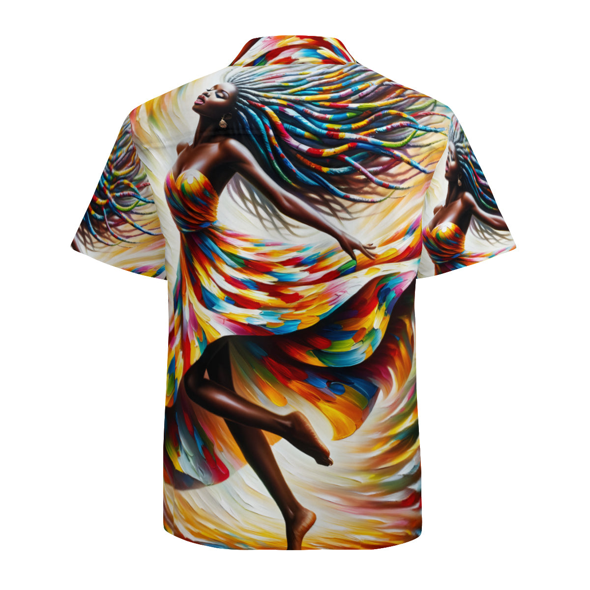 Abstract Afrocentric Short Sleeves Men's Shirt