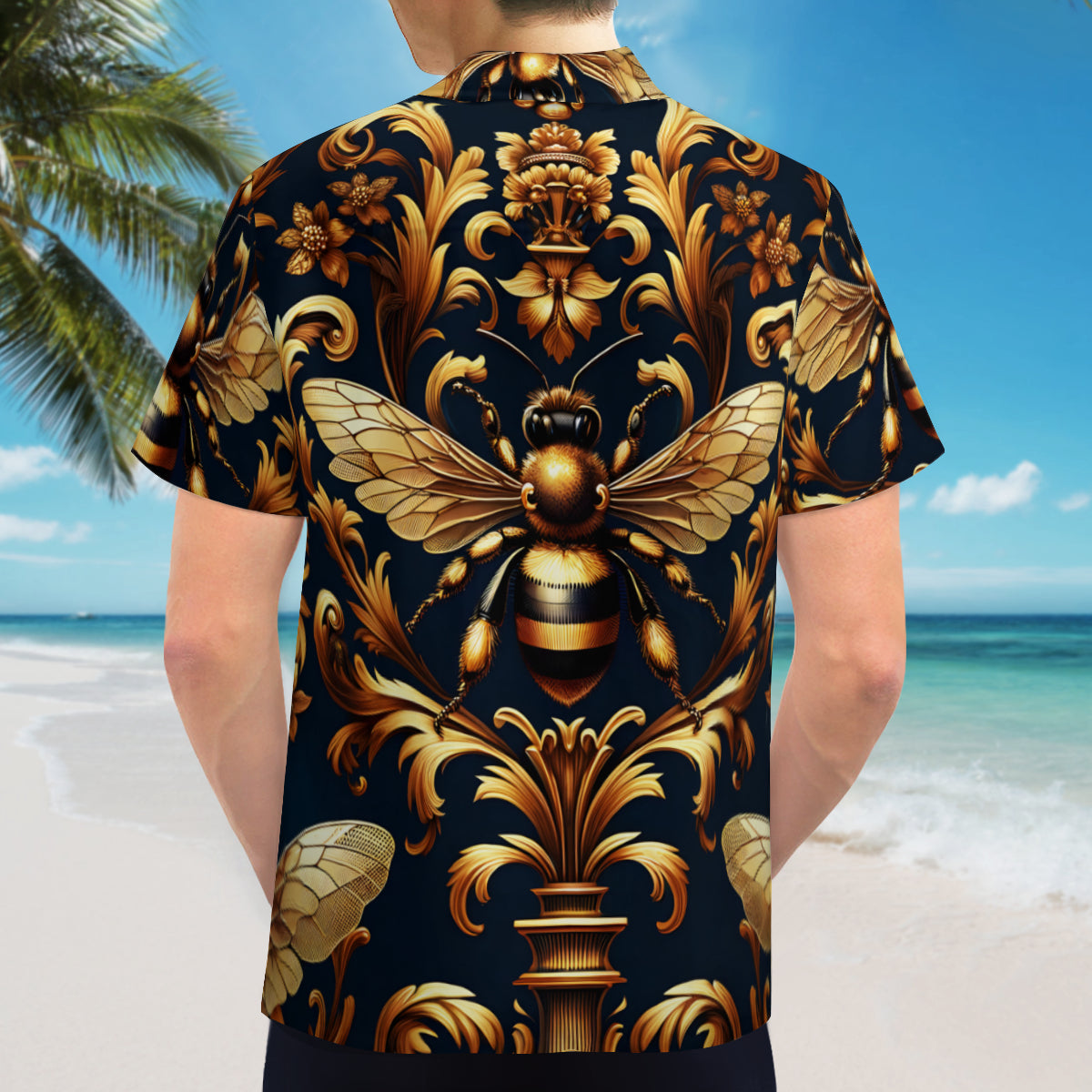 Bee Lovers Short Sleeves Men's Shirt
