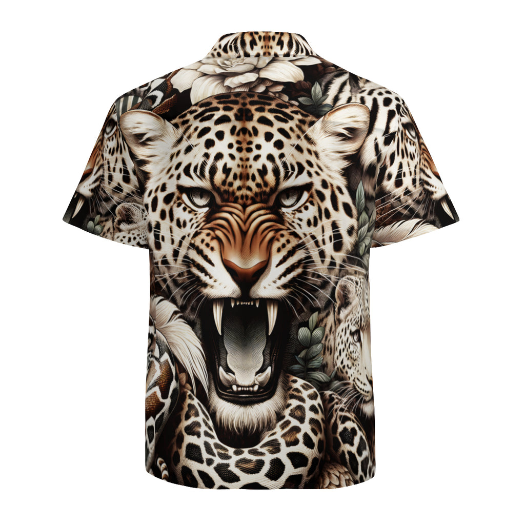 Tiger Animal Lovers Short Sleeves Men's Shirt