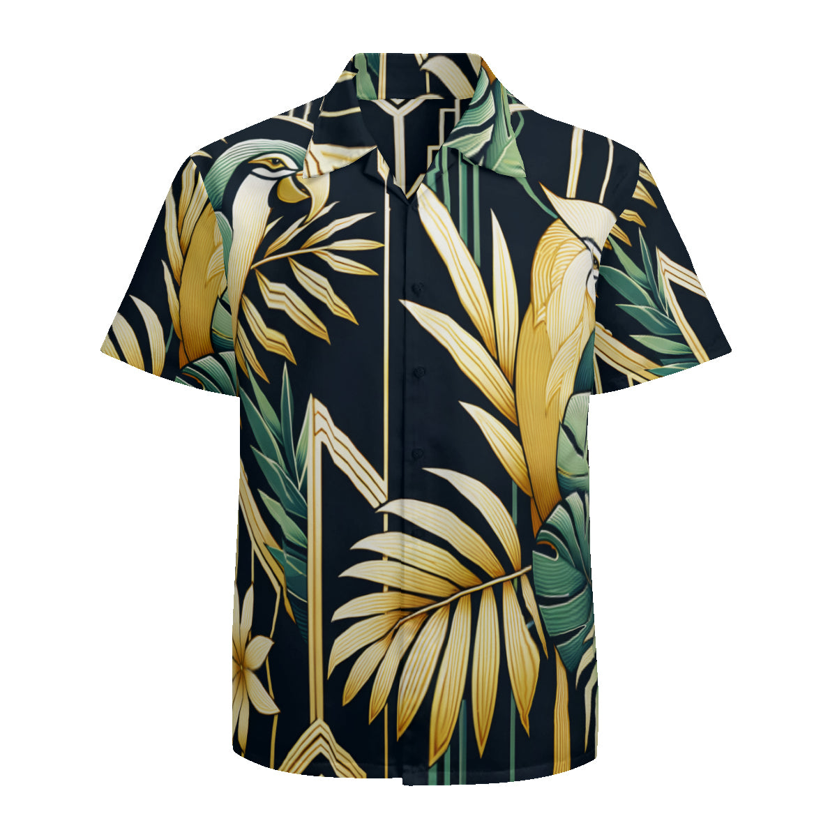 Parrot Tropical Short Sleeves Men's Shirt