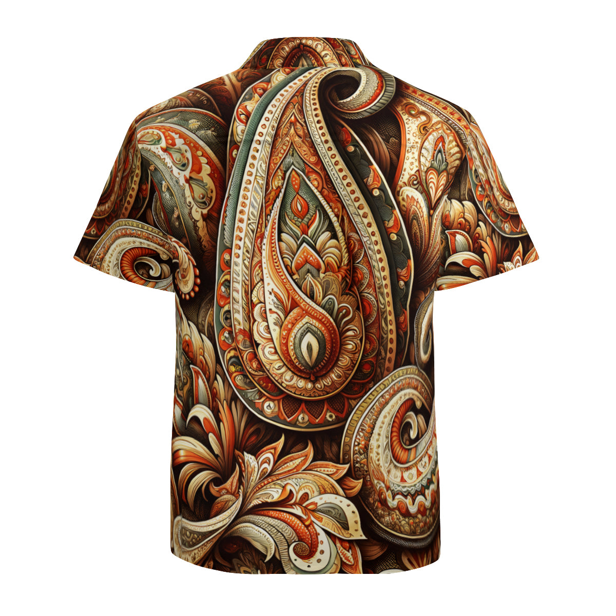 Paisley Pattern Short Sleeves Men's Shirt