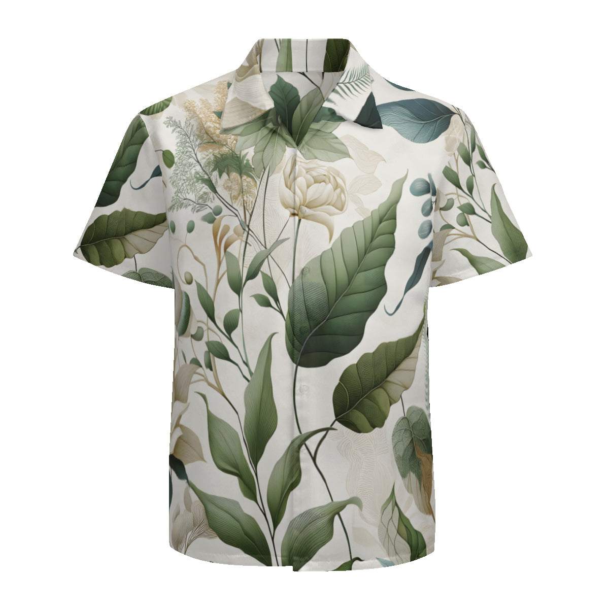 Floral Short Sleeves Men's Shirt