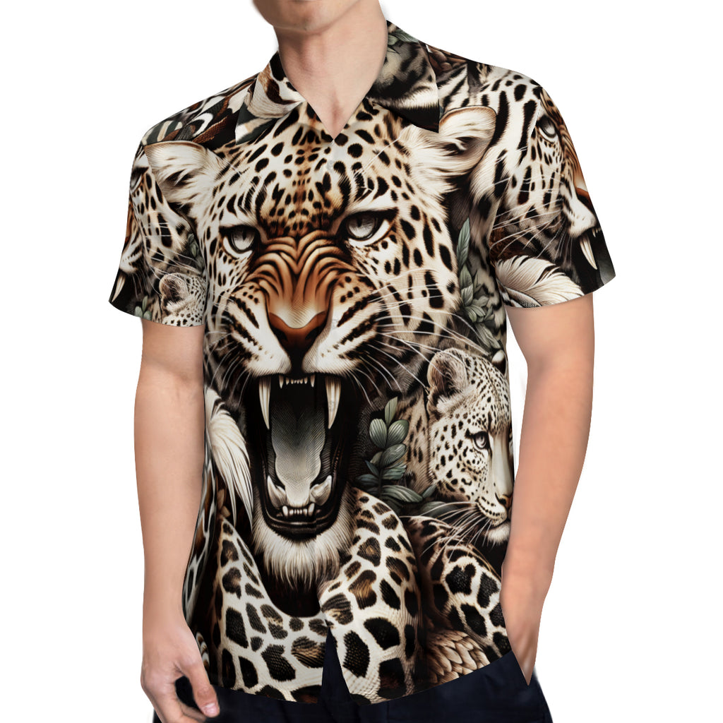 Tiger Animal Lovers Short Sleeves Men's Shirt