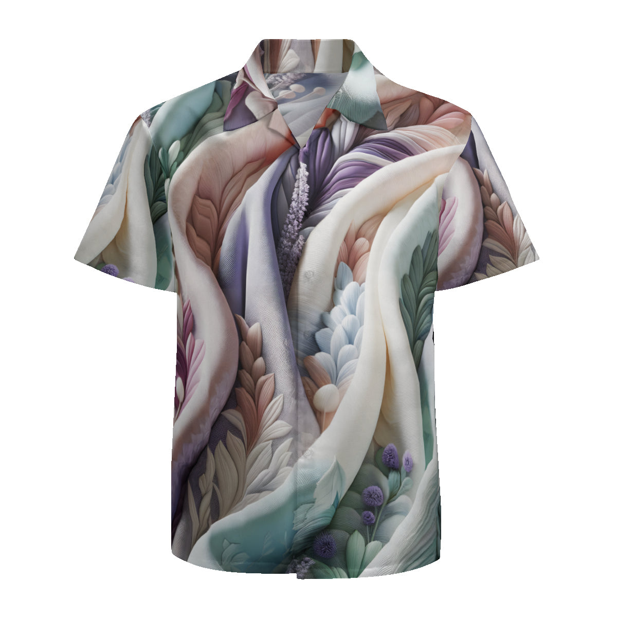 Pastels Design Short Sleeves Men's Shirt