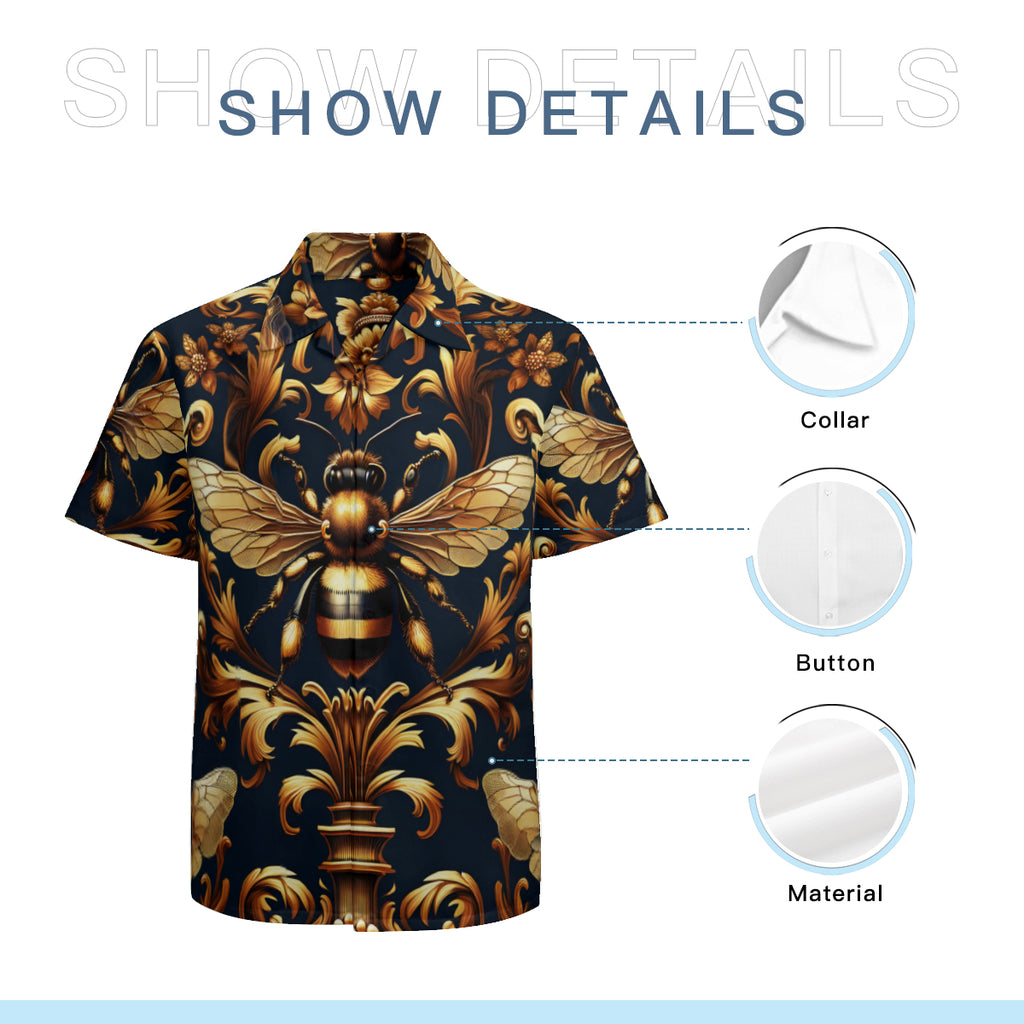Bee Lovers Short Sleeves Men's Shirt