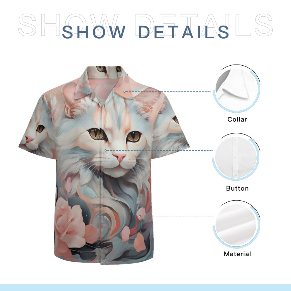 Cat Lovers Short Sleeves Men's Shirt