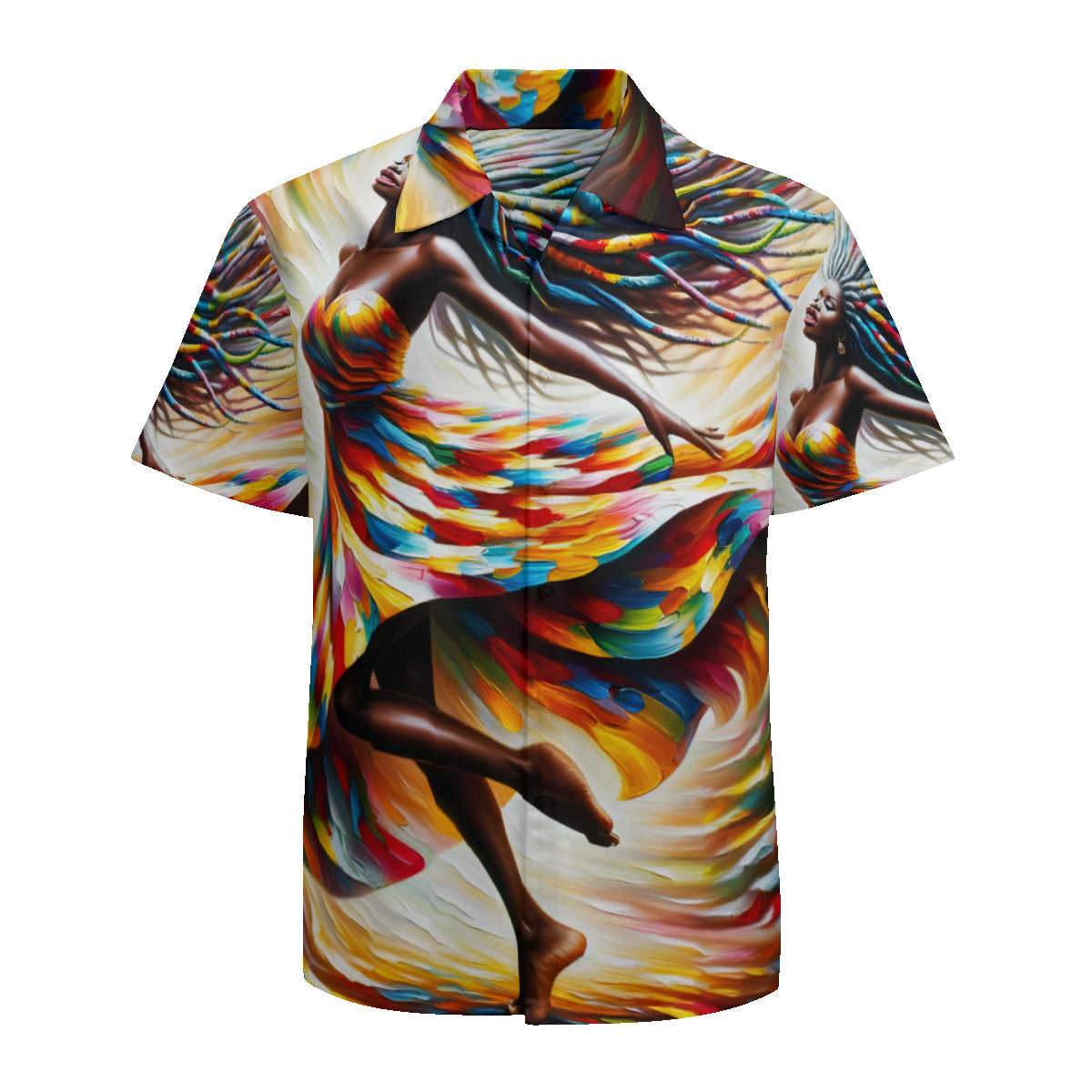 Abstract Afrocentric Short Sleeves Men's Shirt