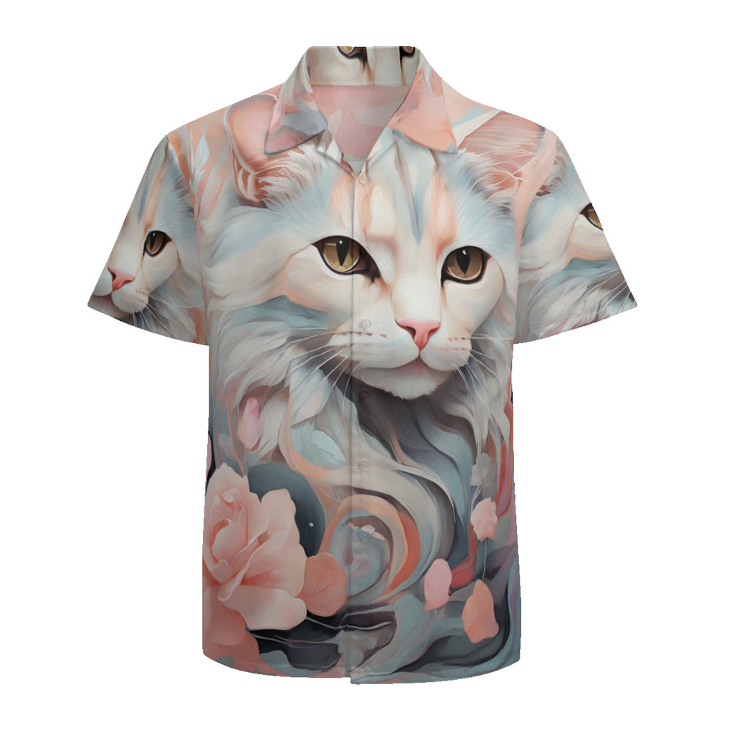 Cat Lovers Short Sleeves Men's Shirt