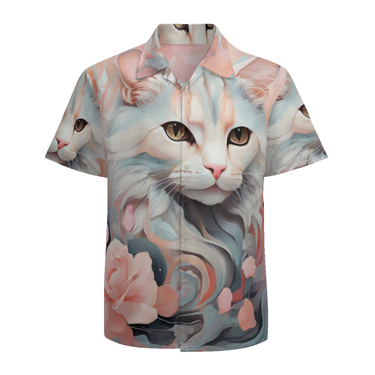 Cat Lovers Short Sleeves Men's Shirt