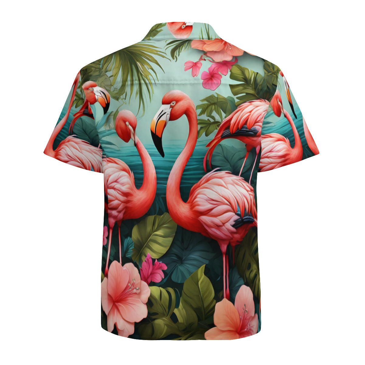Flamingo Short Sleeves Men's Shirt