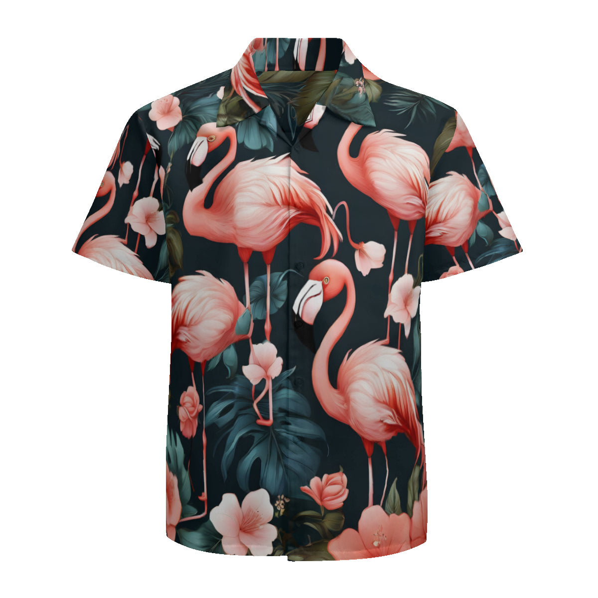 Flamingo Short Sleeves Men's Shirt
