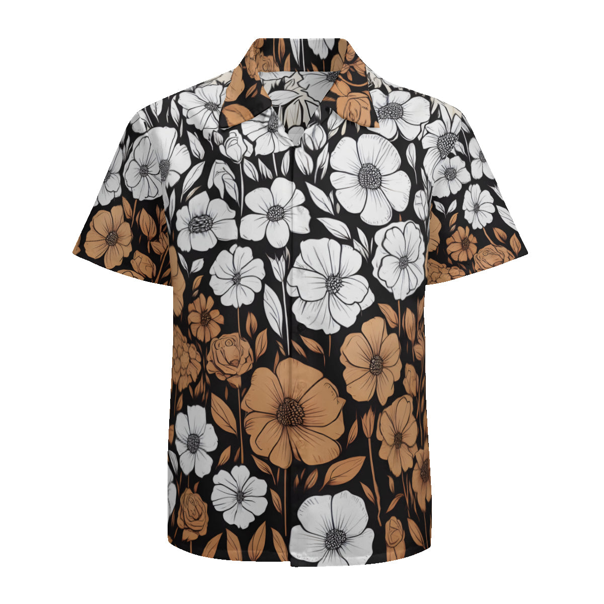 Floral Short Sleeves Men's Shirt